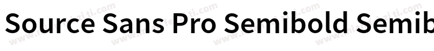 Source Sans Pro Semibold Semibold字体转换